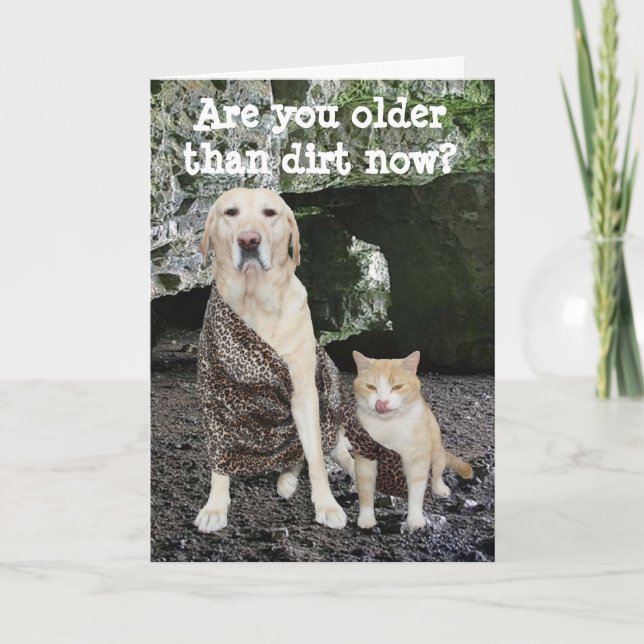 Äldre än Dirt Birthday Kort (Framsida)