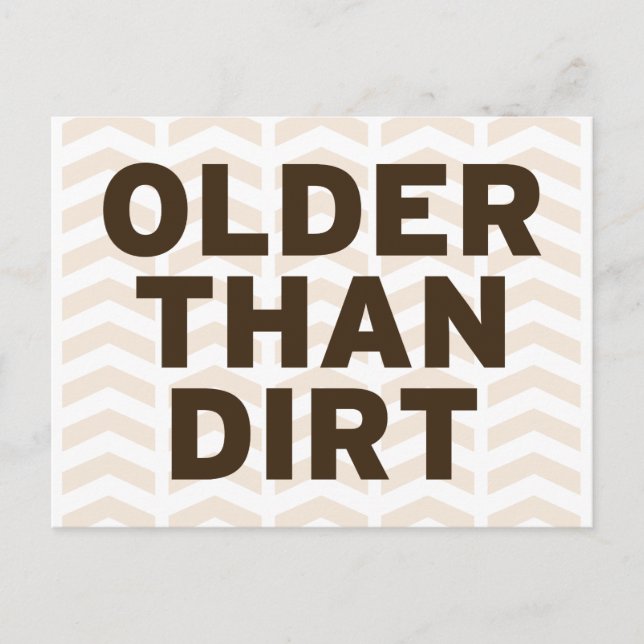 Äldre än Dirt Vykort (Framsida)