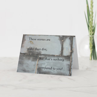 Äldre än smutsfödelsedagkort kort