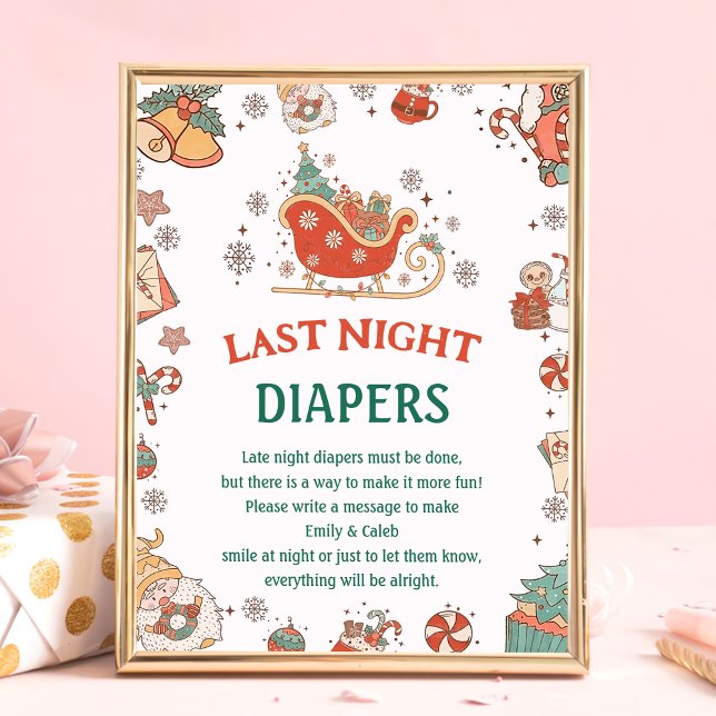 Äldre babykläder, spel i julklapp poster (Skapare uppladdad)