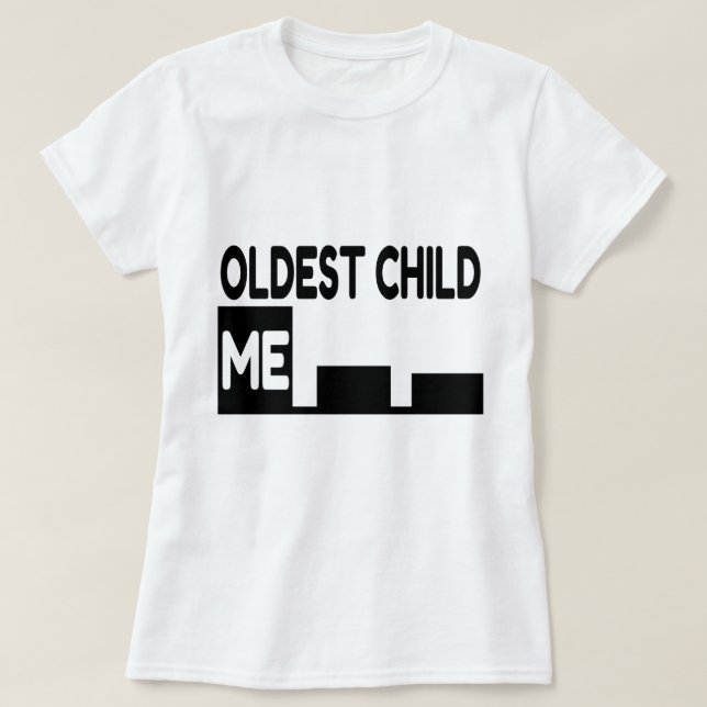 Äldre barn av tre diagram tee shirt (Design framsida)