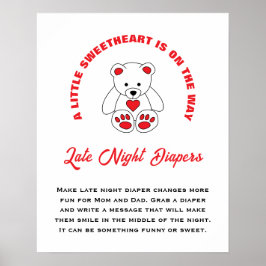 Äldre barn Sent på natten Poster