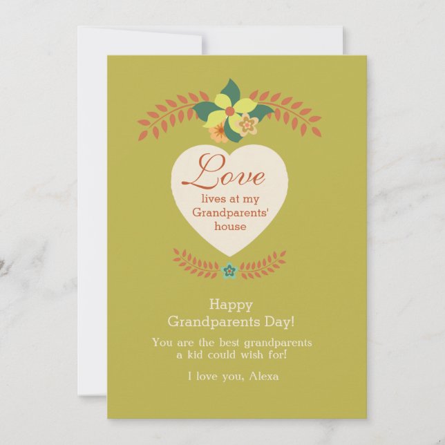 Äldre föräldrar är Speciella morföräldrar-dagskort Kort (Framsida)