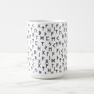 Äldre futhark-runor kaffemugg