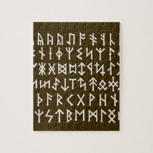 Äldre Futhark-runor Pussel