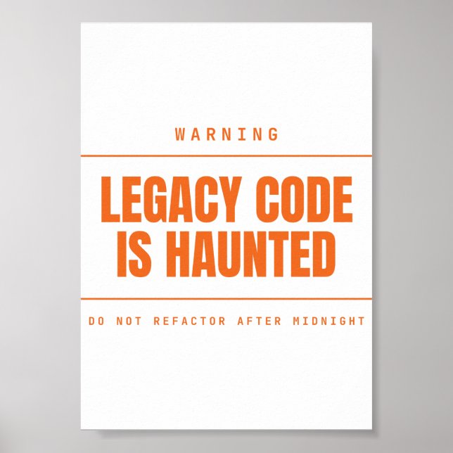 Äldre kod är hemskt roligt programmerare utvecklar poster (Framsidan)