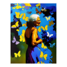 Äldre kvinnor och fjädrar