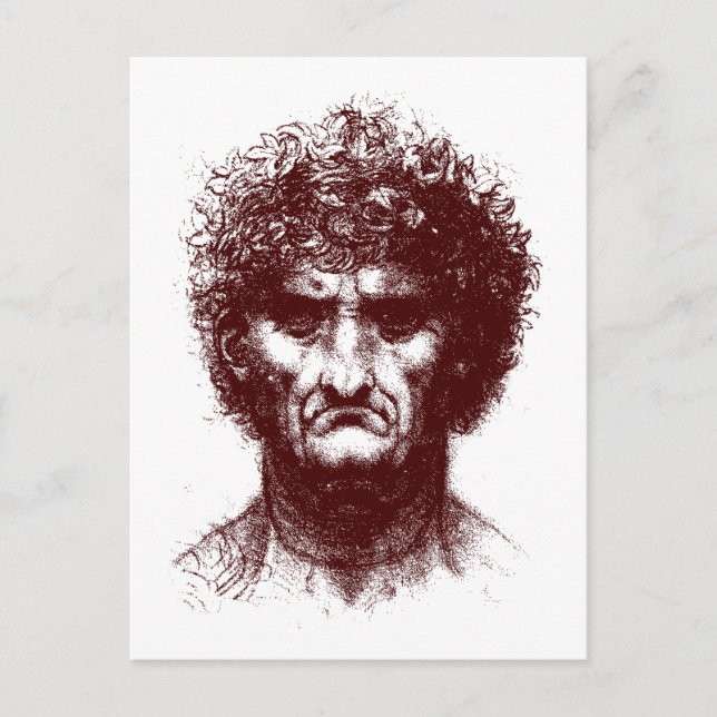 äldre man vykort (Framsida)