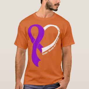 Äldre Missbruksmedvetande Hökar Kärlek Heart Ribbo T Shirt