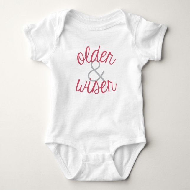 Äldre och Wiser Girl Twin Big Sister Shirt Tröja (Framsida)