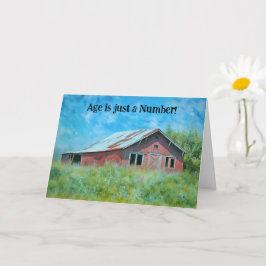 Äldre person Nice Gamla Barn med blommor Kort
