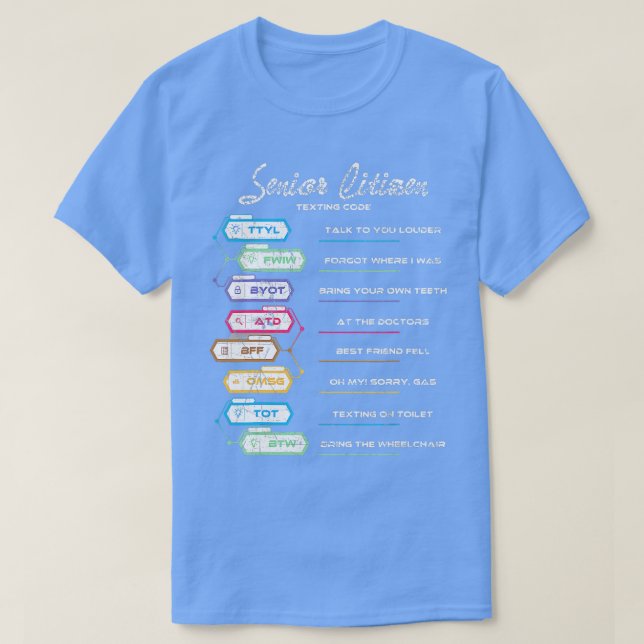Äldre personer Textionskod Lustigt nog Citiz T Shirt (Design framsida)