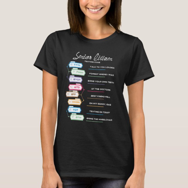 Äldre personer Texturkod äldre medborgare 1 T Shirt (Framsida)