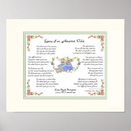 Äldre Rosa av adopterad barnhand Poster