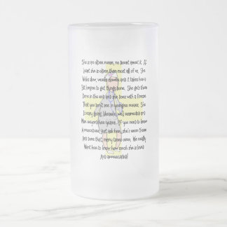 Äldre sjuksköterska & avgå---Gillandegåvor Frostat Ölglas