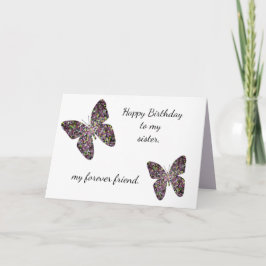 Äldre syster Birthday Önskemål Funny Birthday Önsk Kort