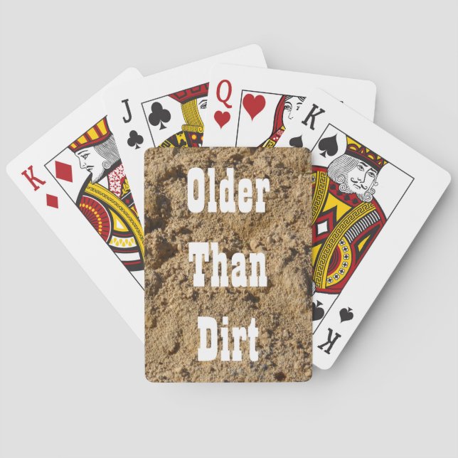 Äldre Than Dirt-kort Casinokort (Baksidan)