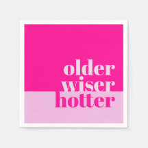 Äldre, Wiser, Värre minimum Fet Rosa Birthday