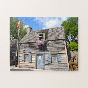 Äldre Wooden Schoolhouse St. Augustine, Floirda Pussel
