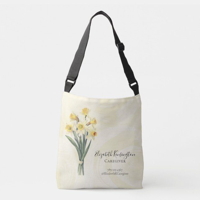 Äldreomsorgstjänster Anpassade Blommor Axelväska (Framsida)