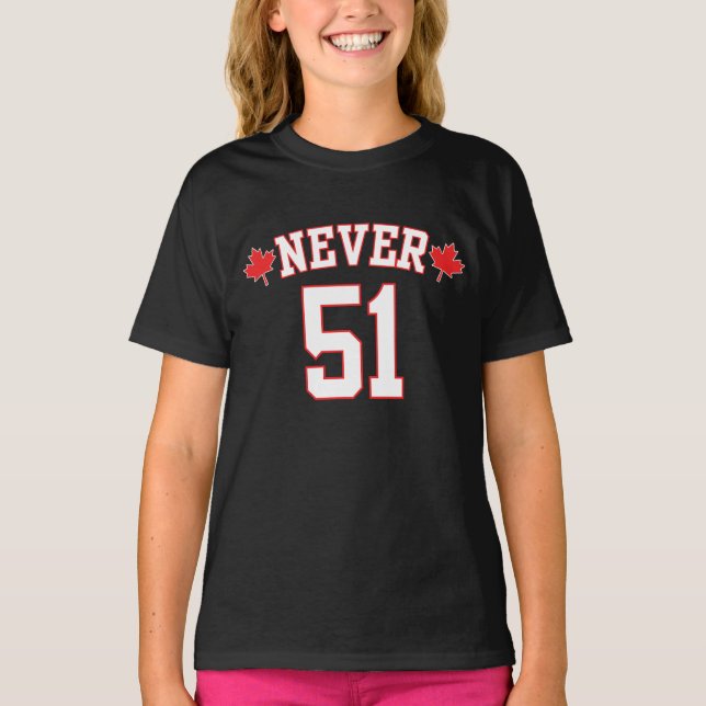 Aldrig 51 - Kanada Aldrig 51 T Shirt (Framsida)