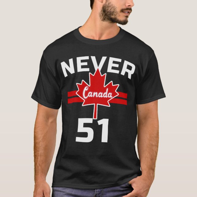 Aldrig 51 - Kanada Aldrig 51 T Shirt (Framsida)