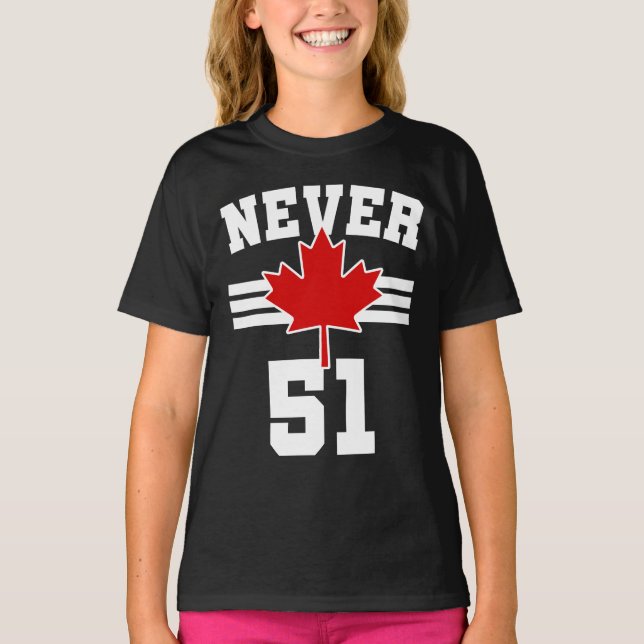 Aldrig 51 - Kanada Aldrig 51 T Shirt (Framsida)