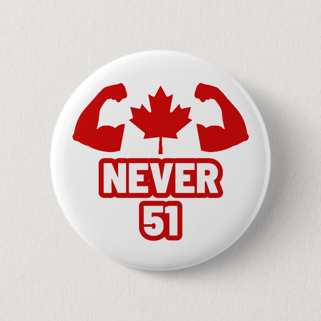 Aldrig 51 Kanada Strong Knapp (Framsida)