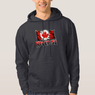 Aldrig 51, Kanadas kanadensiska Flagga Hoodie
