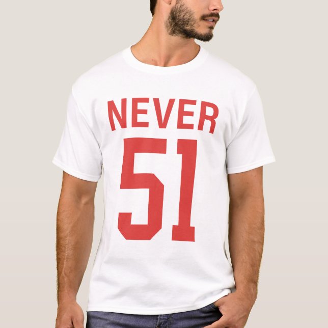 Aldrig 51 t shirt (Framsida)