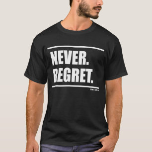 Aldrig ångra Bodybuilding Gains Gainz Gym Fitness T Shirt