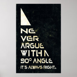 Aldrig Argue - Math Poster