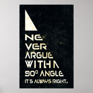 Aldrig Argue - Math Poster