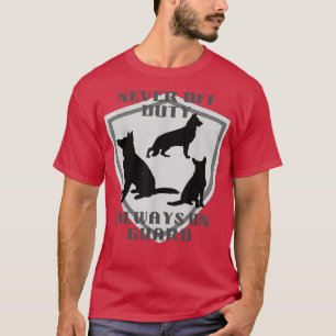 Aldrig av någon tjänst på Guard German Shepherd Hu T Shirt