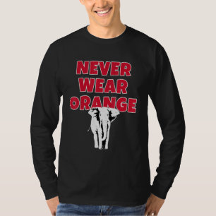 Aldrig Bära Orange Elephant, Tide är Crimson Lov T Shirt