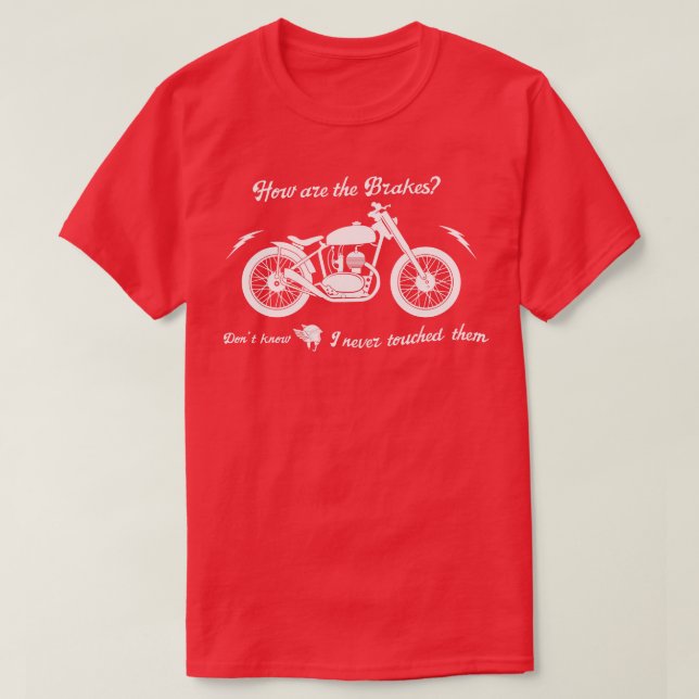 aldrig bromsa t shirt (Design framsida)