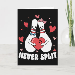 Aldrig Dela Bowlingkäglor Alla hjärtans dag Par Sö Kort