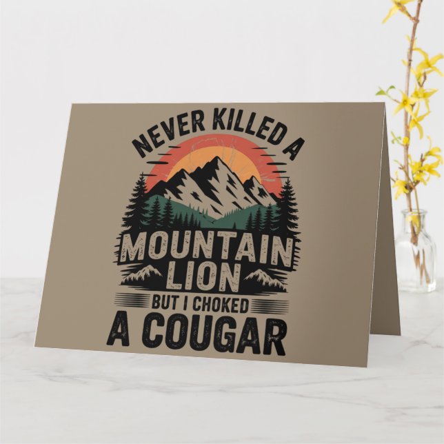 Aldrig dödat ett berg Lejont, men jag har valt ett Kort (Gul blomma)