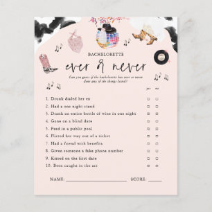 Aldrig eller aldrig Cowgirl Bachelorette Game