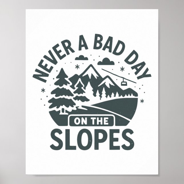 Aldrig En Dålig Dag På Backarna  Poster (Framsidan)
