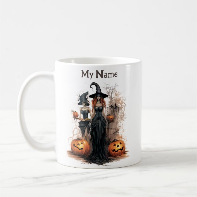 Aldrig Ensam: Halloween Witch Customized Kopp (Vänster)