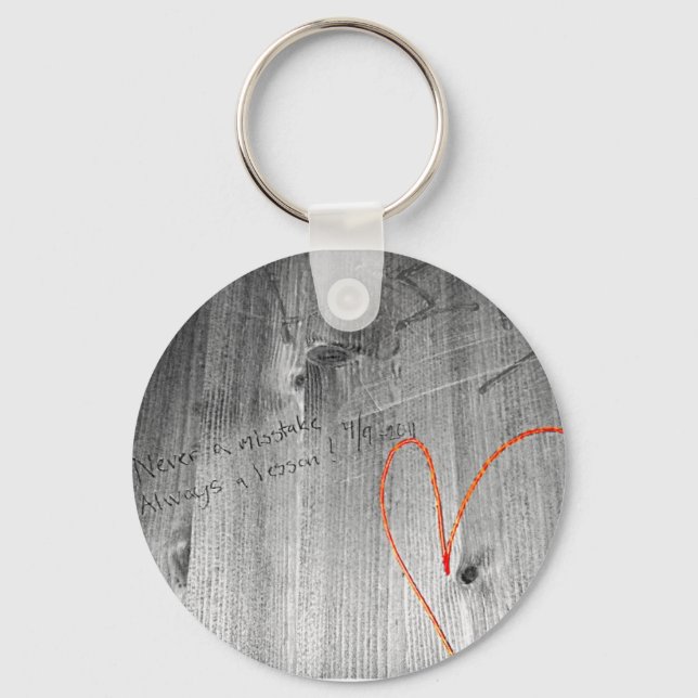 Aldrig ett misstag nyckelring (Framsida)