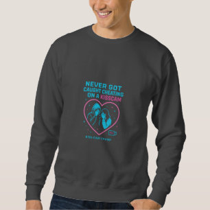 Aldrig Fastnat Med Att Fuska På En KissCam Neonkon Lång Ärmad Tröja