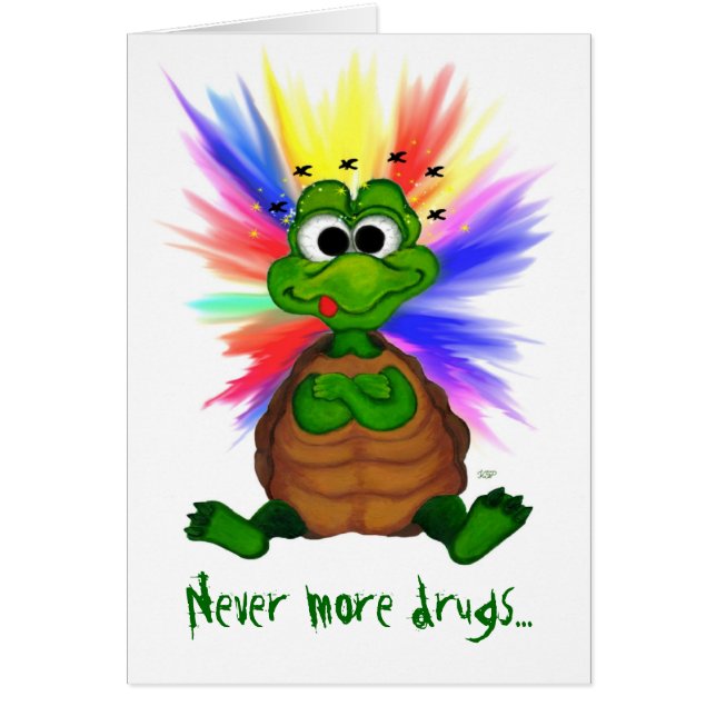 Aldrig fler droger... OBS kort (Framsidan)