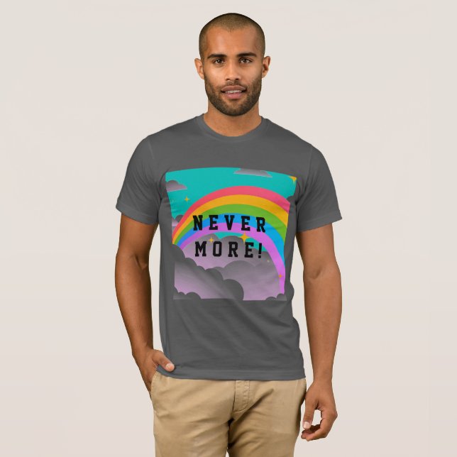aldrig fler regnbågsavtal t shirt (Hel framsida)
