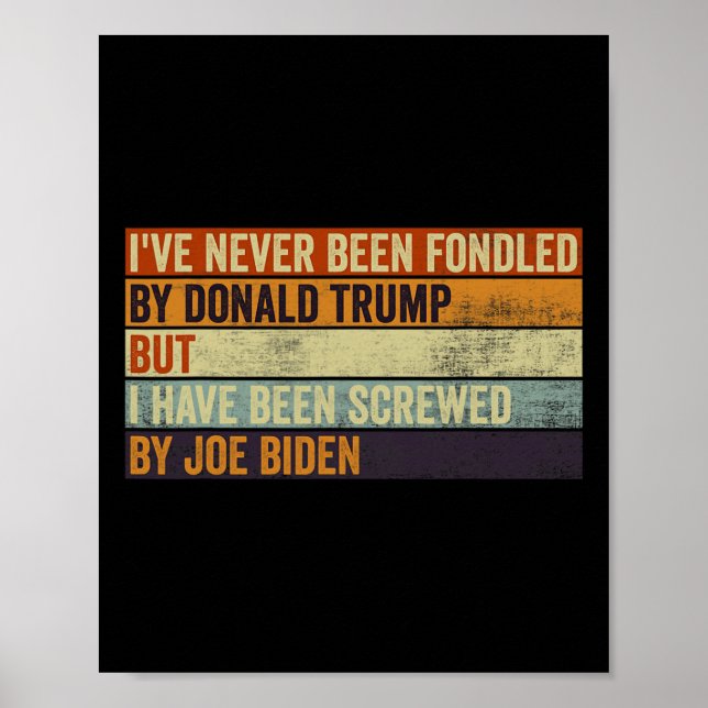Aldrig Fondated av Donald Trump men Joe Biden 1 Poster (Framsidan)