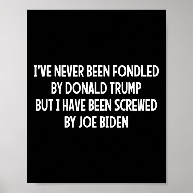 Aldrig Fondated av Donald Trump men Joe Biden 4 Poster (Framsidan)