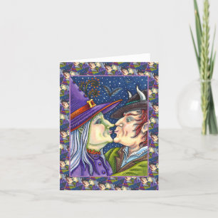 ALDRIG FÖR GAMLA FÖR ROMANTIK, VITCH & WARLOCK Bla Helgkort
