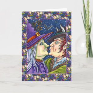 ALDRIG FÖR GAMLA FÖR ROMANTIK, VITCH & WARLOCK Bla Helgkort