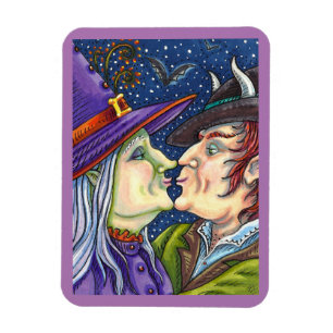 ALDRIG FÖR GAMLA FÖR ROMANTIK, VITCH & WARLOCK I K MAGNET